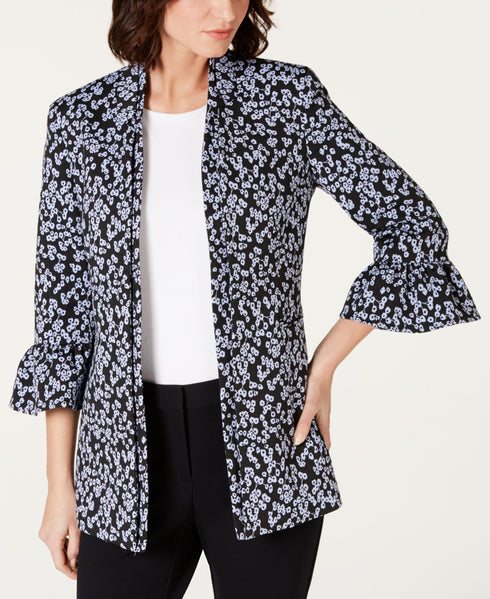 Nine West Ruffled Bell Sleeve Jacket